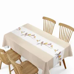 GENERICO - Mantel De Mesa Rectangular Impermeable Estampado Medida 140cm x 220cm