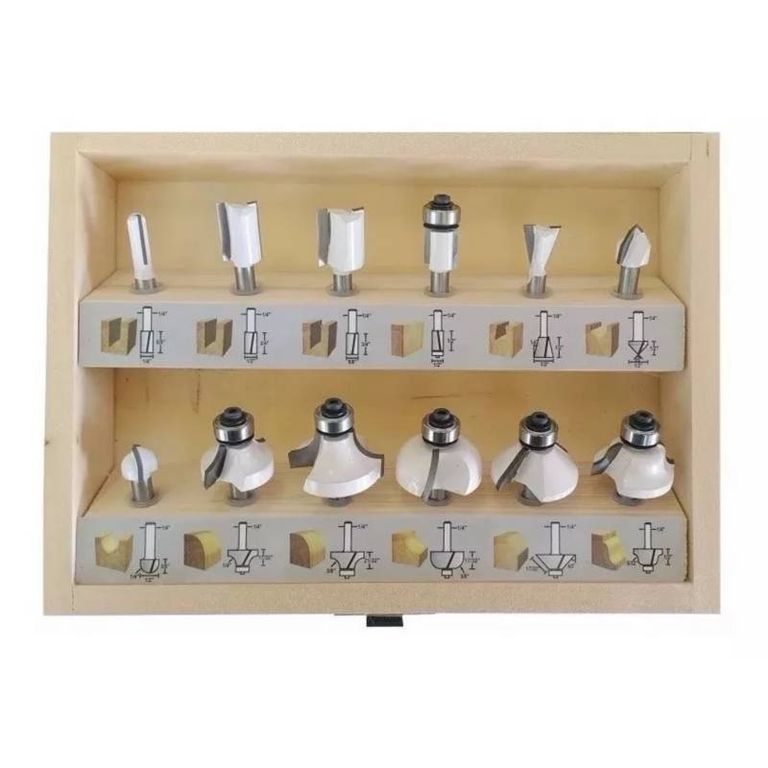 Set 12 pzs Fresas 1/4 D-53584