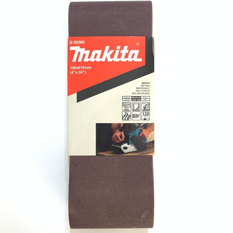 Lijas Banda 3unids 4x24'' 610x100mm Grano 120 D-59380