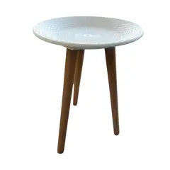 GENERICO - Mesa Lateral redonda Auxiliar Para Living Terraza