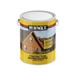 MINWAX - Protector para madera Woodstain satín base agua cristal 1 gal
