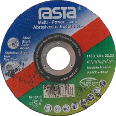 RASTA - Disco corte metal 4 1/2"