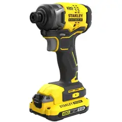 STANLEY - Atornillador impacto 20v sin escobillas + 2 baterias. sbi810d2k