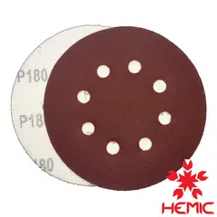 HEMIC - Disco lija velcro 125mm G180 pack 10