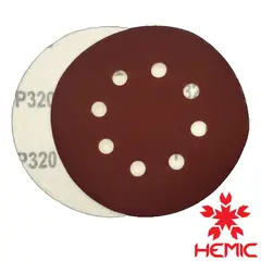 HEMIC - Disco lija velcro 125mm G320 pack 10