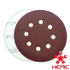HEMIC - Disco lija velcro 125mm G120 pack 10