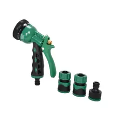 GARDTECH - Set de accesorios de riego 1/2" - 3/4" Pistola con 8 funciones