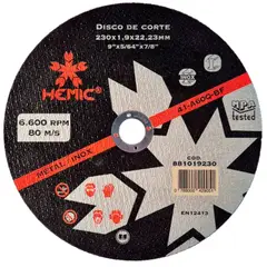 HEMIC - Disco de Corte 230x1,9x22,23mm