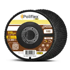 POLIFLEX - Disco traslapado g100 4 1/2 f29 madera