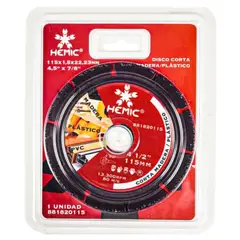 HEMIC - Disco corte Madera/Plastico 115x22,23mm