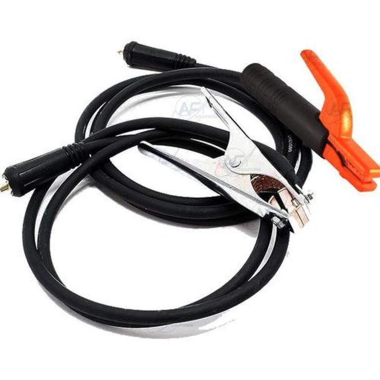 Juego De Cable Soldador 120a A 200a De 2.5 Metros