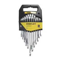 STANLEY - Juego de Llaves Punta Corona de 7 a 19 mm - 12 Piezas