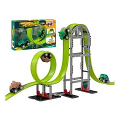 OEM - Pista De Autos Dinosaurios Fricción Anti Gravedad Verde