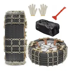 ATURE - Set 8u De Cadenas Para Neumático Antideslizante Nieve Barro