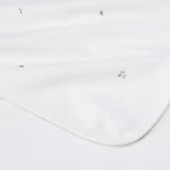 BABYROSEN - Manta Algodón Hojas Verdes 80 x 80 cm