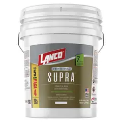 LANCO - Esmalte al agua Supra Semi Brillo Blanco 5GL