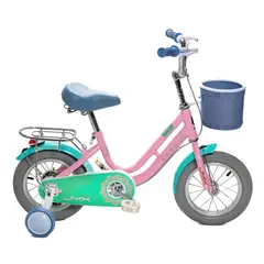 MUNDO ONLINE - Bicicleta Infantil Aro 12 Aprendizaje con Rueditas y Canasto