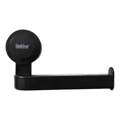 BATHLUX - Porta Papel Higiénico Dispensador De Confort Cn Ventosa Negro 130042
