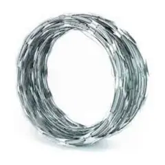 METALFER - Concertina Galvanizada Con Candado 10 Mts.