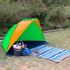 GENERICO - Carpa Playera 2 personas Paraviento y Sol