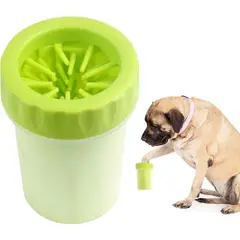 SOFTI - Lava Limpiador De Patas Perros Grandes Limpia Patitas Verde