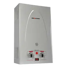 SINDELEN - Calefon 10 Lt Glp Tiro Natural Gas Licuado Plateado