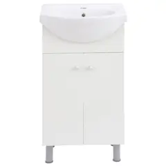 SINMARCA - Kit Mueble vanitorio 50x82x43 cm Eko blanco + cubierta