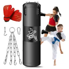 EVERSO - Saco De Boxeo Vacio Punching Ball Bag Box + Cadenas