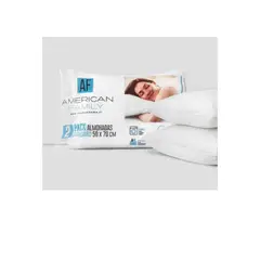 AMERICAN FAMILY - Pack 2 Almohadas Cannon 50x70 Cm Blanco