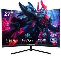 XUNDEFINED - Monitor Gamer Curvo 27 Full HD 180Hz 1ms FreeSync HDMI