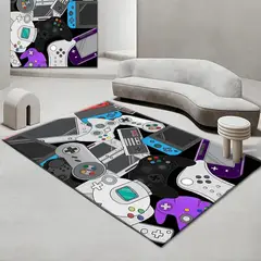 GENERICO - ALFOMBRA GAMER CONTROL JUVENIL 150X200 DECORATIVA MODERNA