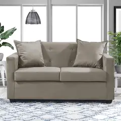 MASEL - Sofá 2c Gramado Felpa Beige 130x70x83.
