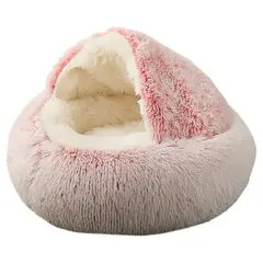 WELDMON - Lavables Cama Redonda Felpa Para Mascota Perro Y Gato