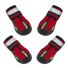 WELDMON - Zapatos para perros Rojo Talla 8