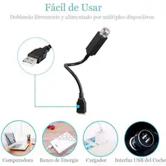 WELDMON - Led Luz Piso Interior Auto de Aluminio（Rojo）