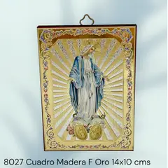 GENERICO - Cuadro Italiano Religioso de la Vírgen Milagrosa