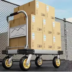 GENERICO - Carro De Carga Yegua Plegable Acero Inoxidable 90x60cm 800kg