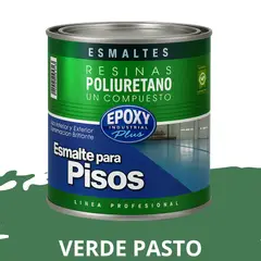 EPOXY - PINTURA PISOS ALTO TRÁFICO - POLIURETANO BASE AGUA 1K - 1L VERDE PASTO