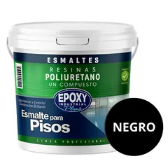 EPOXY - PINTURA PISOS ALTO TRÁFICO - POLIURETANO BASE AGUA 1K - GALÓN NEGRO