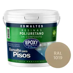 EPOXY - PINTURA PISOS ALTO TRÁFICO - POLIURETANO BASE AGUA 1K - GALÓN RAL 1019