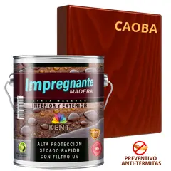 KENT - IMPREGNANTE Maderas AntiTermitas- OCTAVO GALÓN - CAOBA