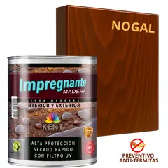 KENT - IMPREGNANTE Maderas AntiTermitas- OCTAVO GALÓN - NOGAL