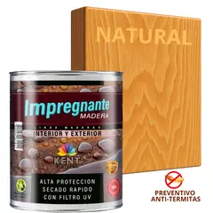 KENT - IMPREGNANTE Maderas AntiTermitas- CUARTO GALÓN - NATURAL