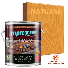 KENT - IMPREGNANTE Maderas AntiTermitas- GALÓN - NATURAL