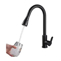 GENERICO - Llave Monomando Lavaplatos Profesional Extraíble Niquel