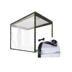 GENERICO - Lonas Transparentes Impermeables terraza 3x2 metros.