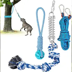 WELDMON - Juguete para tirar de perroPoste de resorte para perro