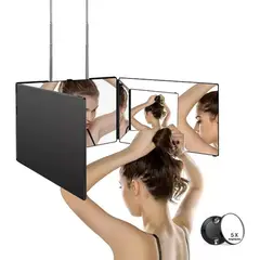 MOVI - Espejo Triple de Autocorte 360° - Visión Completa y Profesional