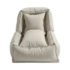 DISEÑOS VALESTRINI - POUF BED LINO COLOR BEIGE