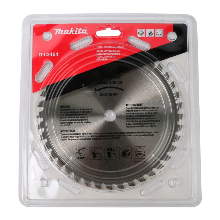 Disco de Sierra 185 x 15,88 mm 40 dientes D-03464